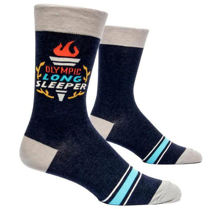 Olympic Long Sleeper Men's Socks- side view