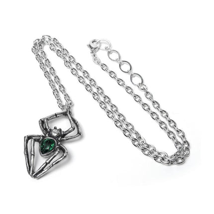 Emerald Spiderling Pendant
