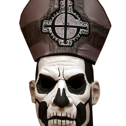 Front view of Ghost Papa Emeritus II Deluxe Mask