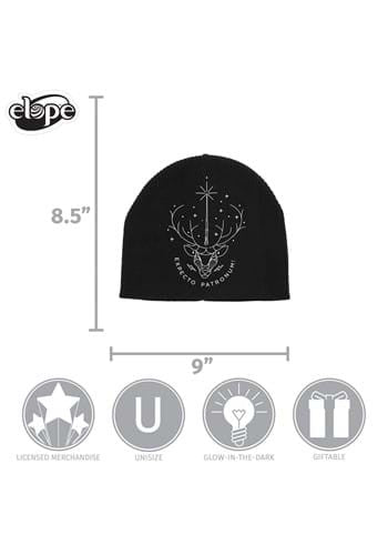 Harry Potter- Glow in The Dark Patronus Knit Beanie- measurements
