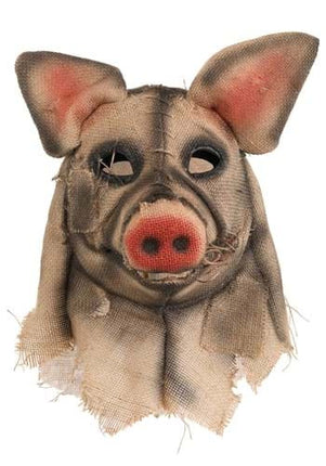 Pig Scarecrow Mouth Mover Mask- front view