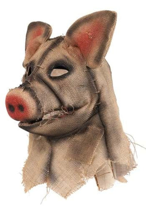 Pig Scarecrow Mouth Mover Mask- side view