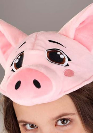 Pig Plush Headband & Tail Kit- headband up close