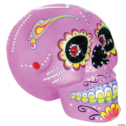 Pink Sugar Skull- angled view
