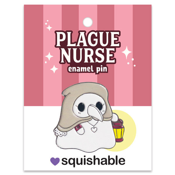 Enamel Pin - Plague Nurse- On Packaging