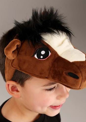 Horse Plush Headband & Tail Kit- headband up close