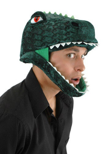 T-Rex Jawesome Plush Hat- worn by adult model
