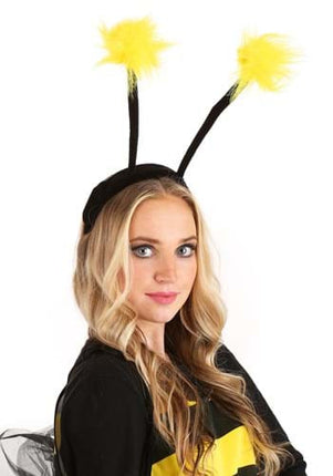 Light-Up Antennae LumenEars Headband- worn by female model