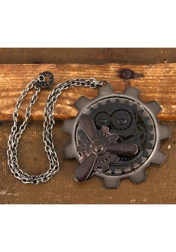 Large Gear Propeller Necklace- displayed on table