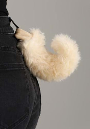Pug Plush Headband & Tail- tail up close