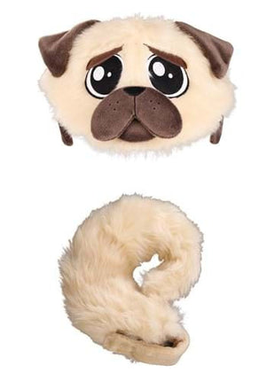 Pug Plush Headband & Tail