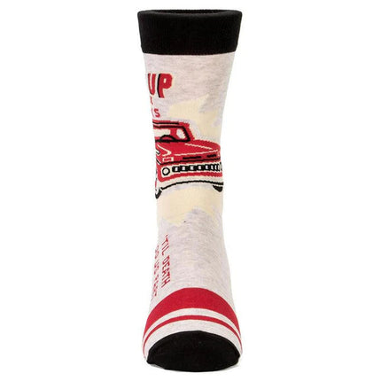 Pickup Truck Men's Socks- single sock front view