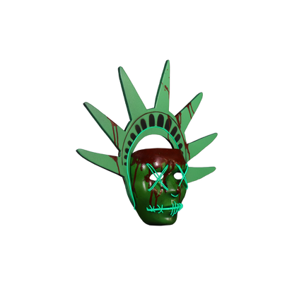 Right-side view of Lady Liberty Mask