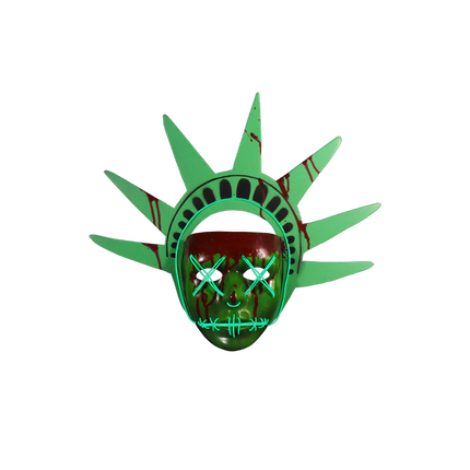 Front view of Lady Liberty Mask