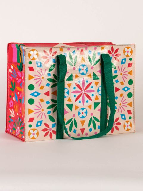 Flower Folk Shoulder Tote- front view
