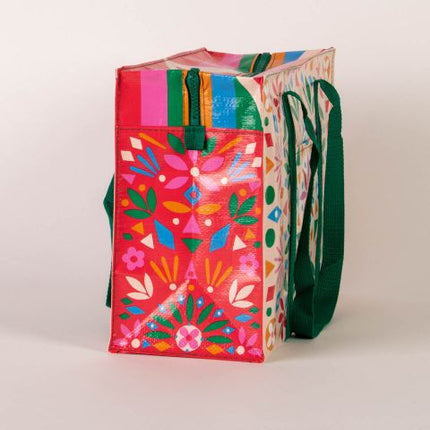 Flower Folk Shoulder Tote- side view