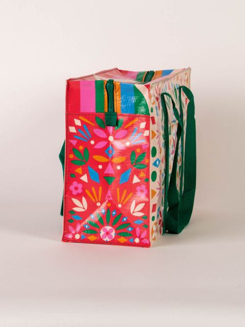 Flower Folk Shoulder Tote- side view