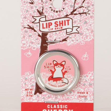 Lip Shit Lip Balm- Classic Cherry- front view