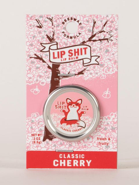 Lip Shit Lip Balm- Classic Cherry- front view