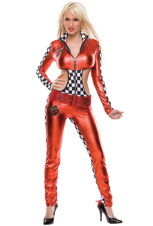 Women's Risky Racer Costume- front view