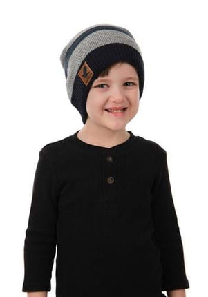 Harry Potter- Ravenclaw Heathered Knit Beanie- worn by child model
