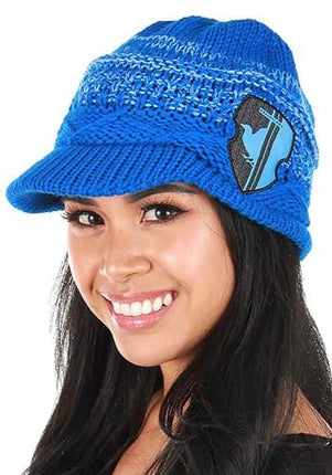 Harry Potter- Ravenclaw Knit Brim Hat- worn by adult model