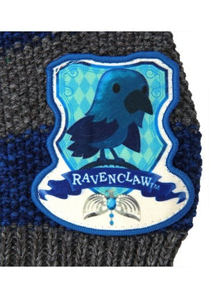 Harry Potter- Ravenclaw Toddler Knit Beanie- up close ravenclaw patch