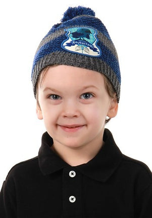 Harry Potter- Ravenclaw Toddler Knit Beanie- worn by model