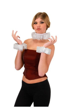 Renaissance Collar & Cuff Set- worn by female model