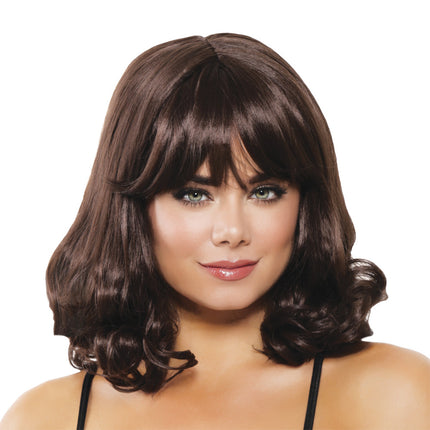 CURLY BROWN WIG