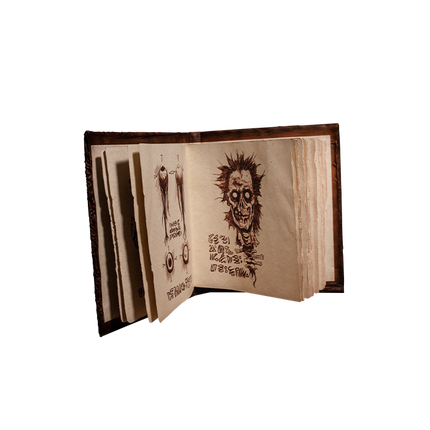 The Book of the Dead / Necronomicon open with pages