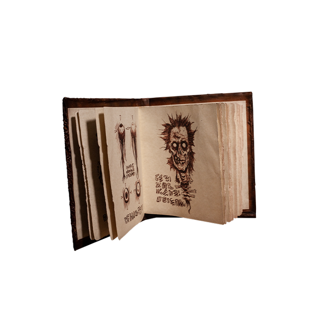 The Book of the Dead / Necronomicon open with pages