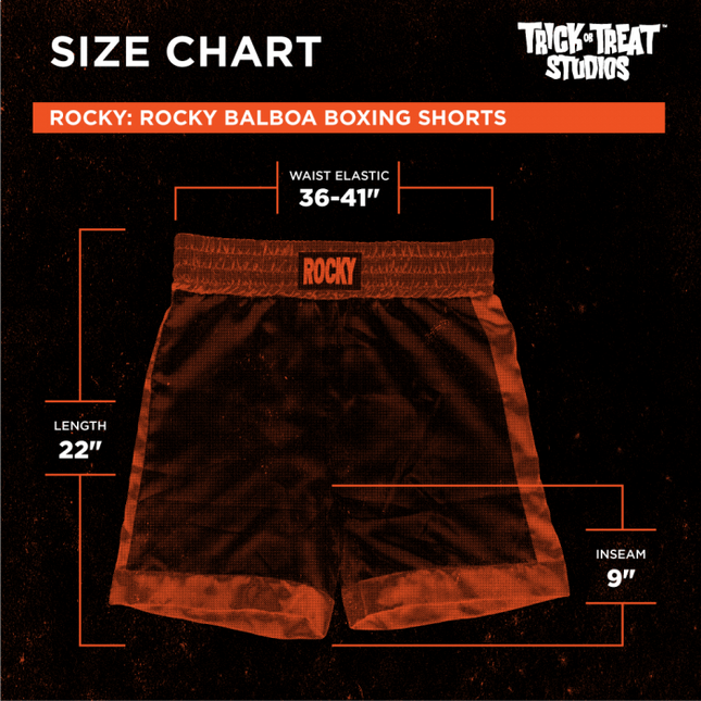 Costume Size Chart
