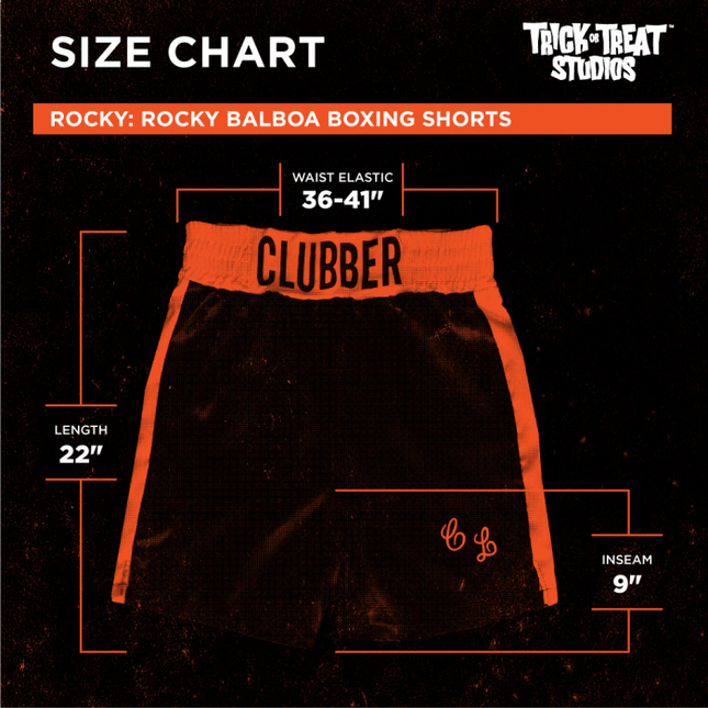 Costume Size Chart