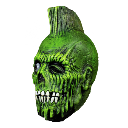 Left-side view of Mohawk Zombie Mask