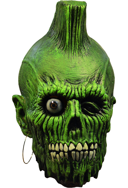 Front view of Mohawk Zombie Mask