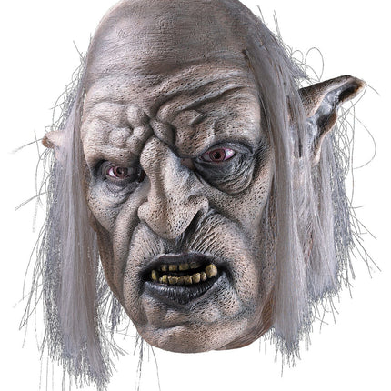 Lord of the Rings Orc Overseer Deluxe Over the Head Latex Mask with Hair