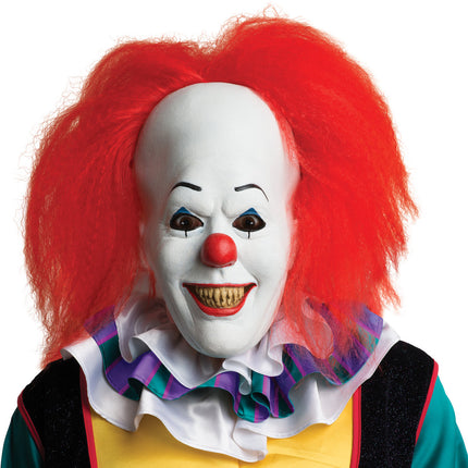 PENNYWISE LATEX MASK W HAIR