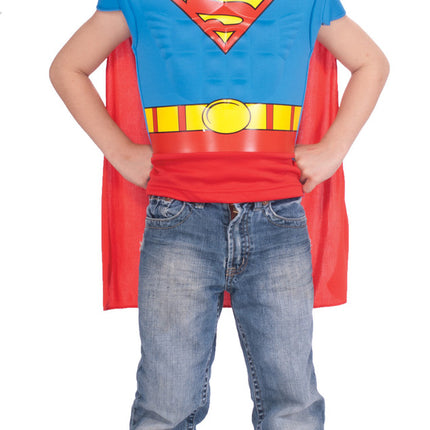 SUPERMAN MUSC SHIRT CAPE CHILD