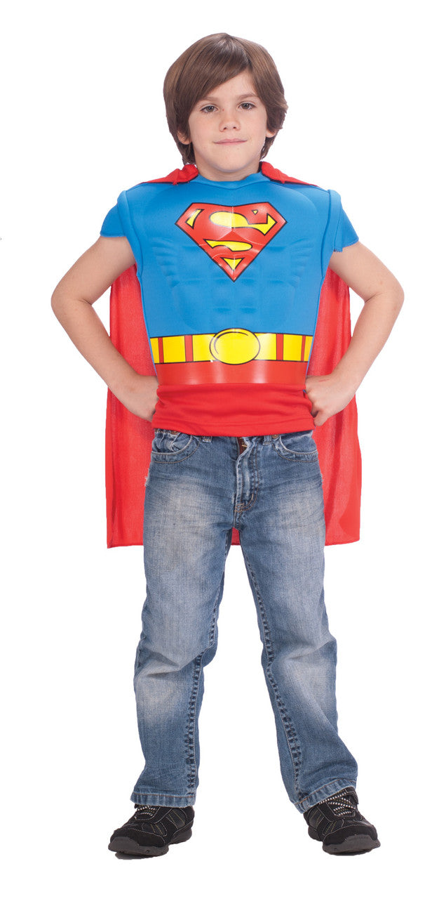 SUPERMAN MUSC SHIRT CAPE CHILD