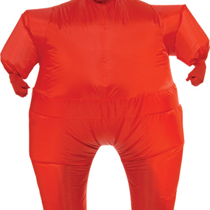 INFLATABLE SKIN SUIT ADULT RED