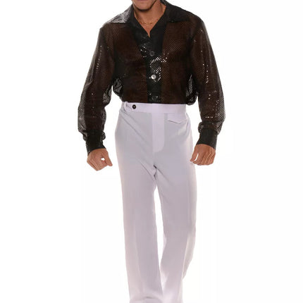 Black Sequin Shirt