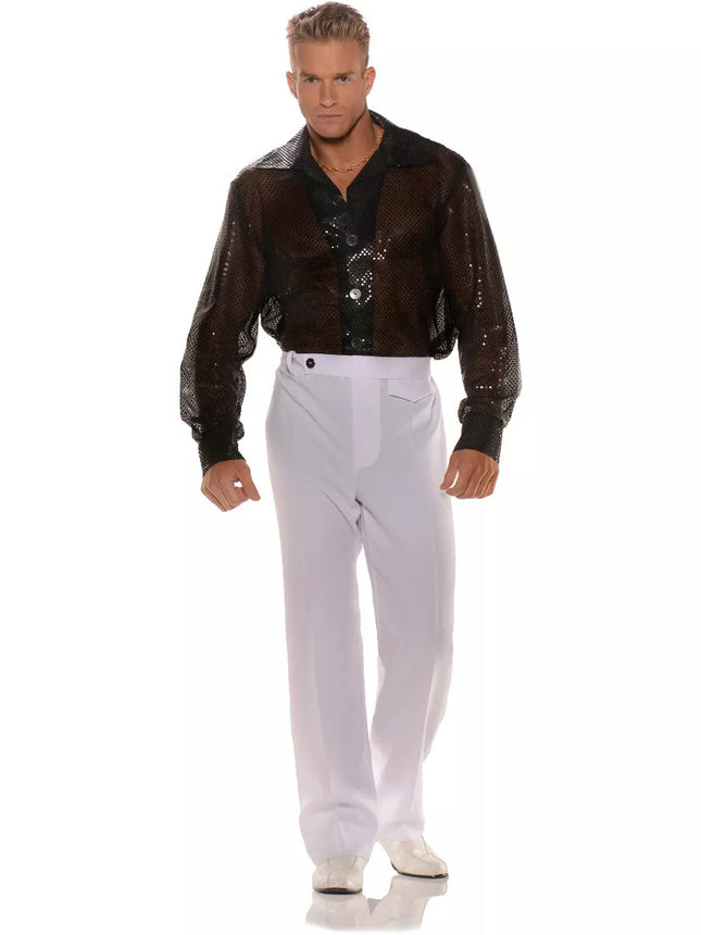 Black Sequin Shirt
