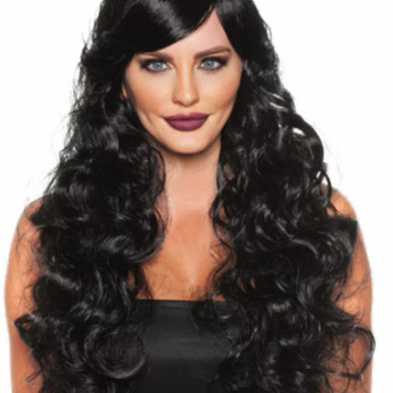 Long Curly Wigs- black