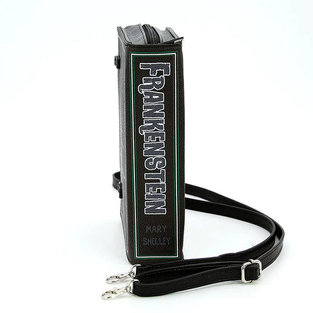 FRANKENSTEIN BOOK CLUTCH BAG - Spine View