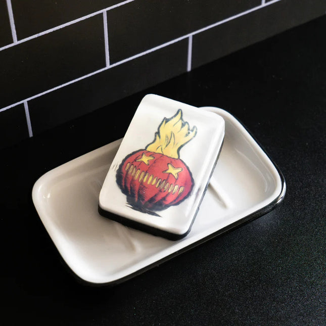 Trick R Treat - Sam-o-Lantern Soap- on soap dish