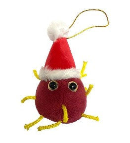 Giant Microbes Santa Covid Ornament