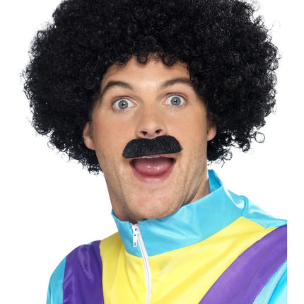 Black Scouser Wig & Tash