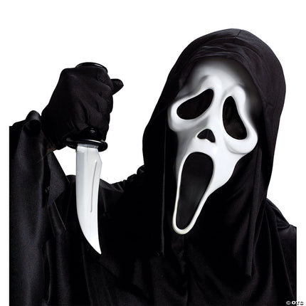 Scream™ Ghostface Mask with Knife- worn by model