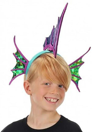 Seahorse Shimmer Fin Headband- worn by male child model